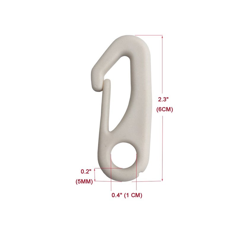 Amgate 4 PCS Flag Pole Clip Snap Hooks Nylon Flagpole Attachment Hardware - to Attach Flag to Flagpole with Rope - Image 2